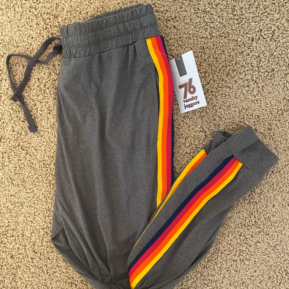 NWT 76 varsity aviator nation look alike joggers